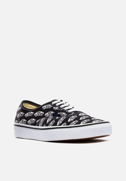 Vans - Vans UA authentic - (blur boards) black/royal blue