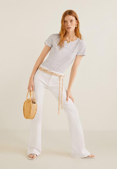 MANGO - T-shirt mangole - white