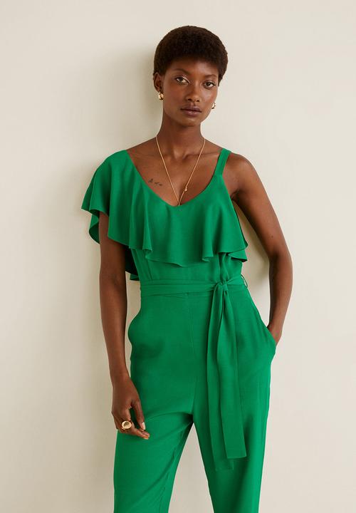 mango jumpsuit green