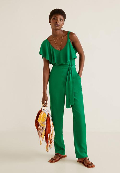 MANGO - Asymmetric jumpsuit - green