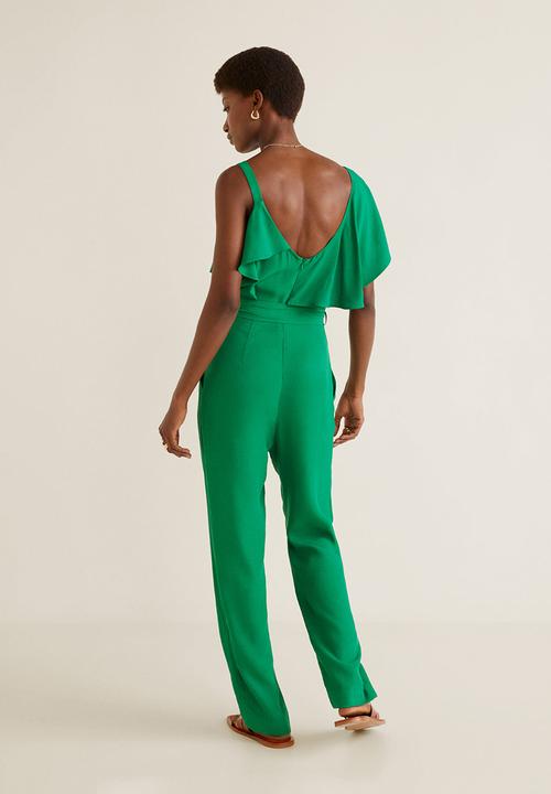 MANGO - Asymmetric jumpsuit - green