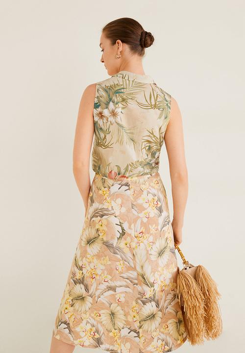 MANGO - Vintage sleeveless shirt - multi
