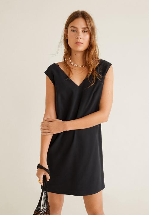 MANGO - Buckle dress - black
