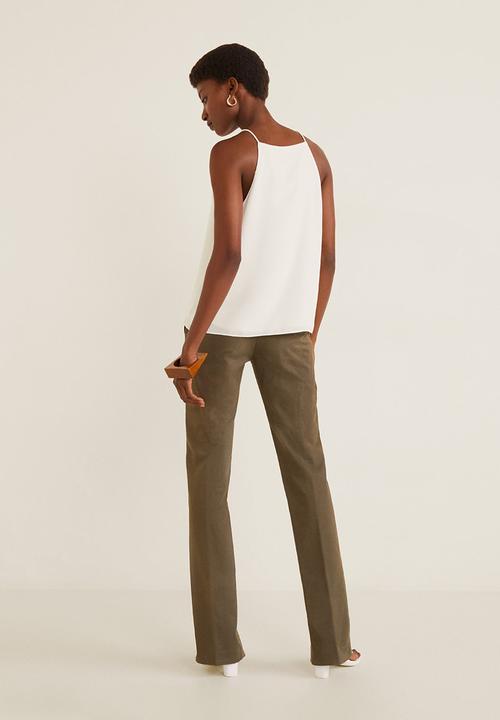 MANGO - Halter neck top - white