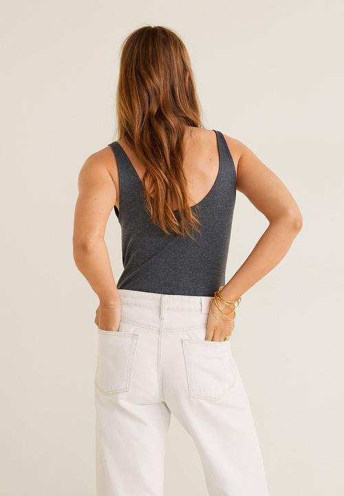 MANGO - Top cindy - grey