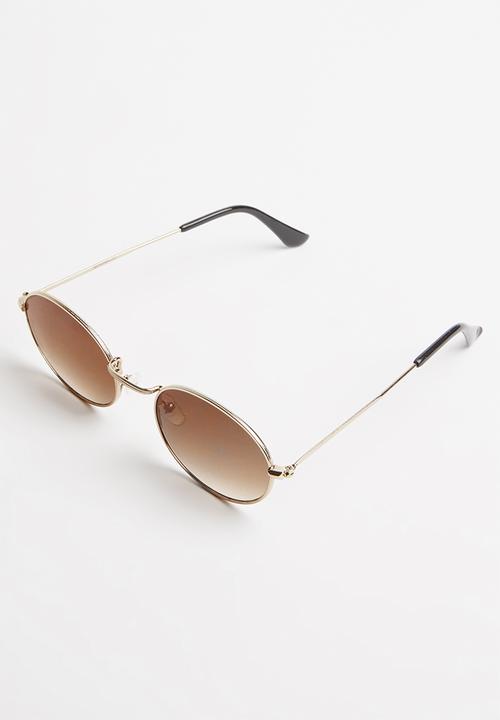 Superbalist - Lost boy sunglasses - gold & brown