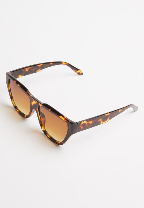 Superbalist - Cheryl rectangular sunglasses - brown