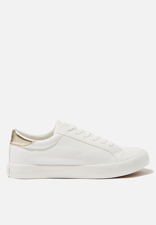 low rise white sneakers