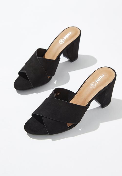 Cotton On - Quartz cross over mule - black