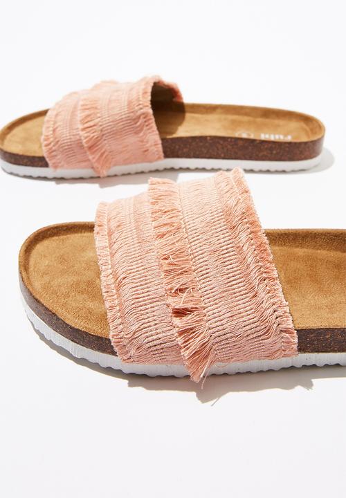 Cotton On - Rex single vamp slide - pink
