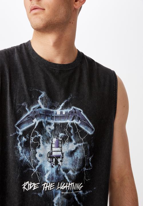 Factorie - Metallica shock license tank - black 