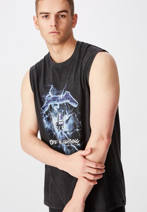 Factorie - Metallica shock license tank - black 