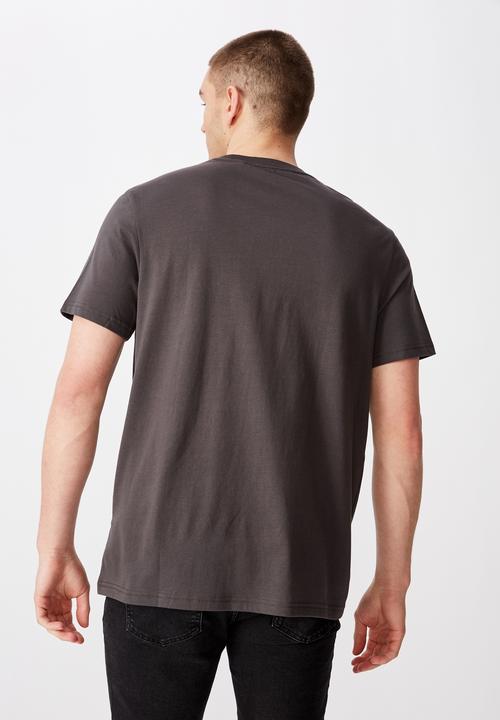 Factorie - Burnout regular graphic T-shirt - charcoal 