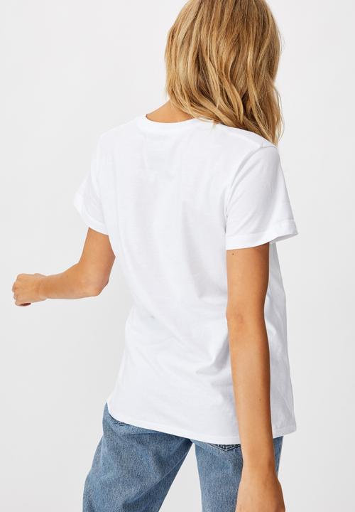 Cotton On - Classic slogan T-shirt cherie cherie - white