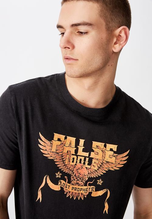 Factorie - Prophets of age regular graphic T-shirt - black 