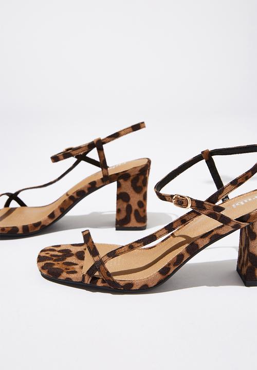 Cotton On - Hannah thin strap heel - black & brown