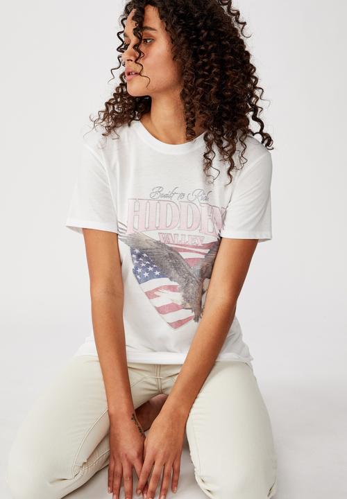Cotton On - Classic vintage T-shirt hidden valley - white