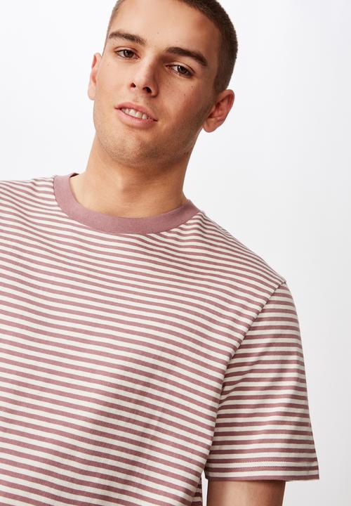 Factorie - Stripe T-shirt - rust & white 