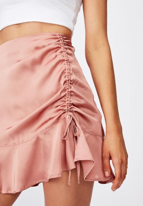 Cotton On - Coco rouched mini skirt - pink 