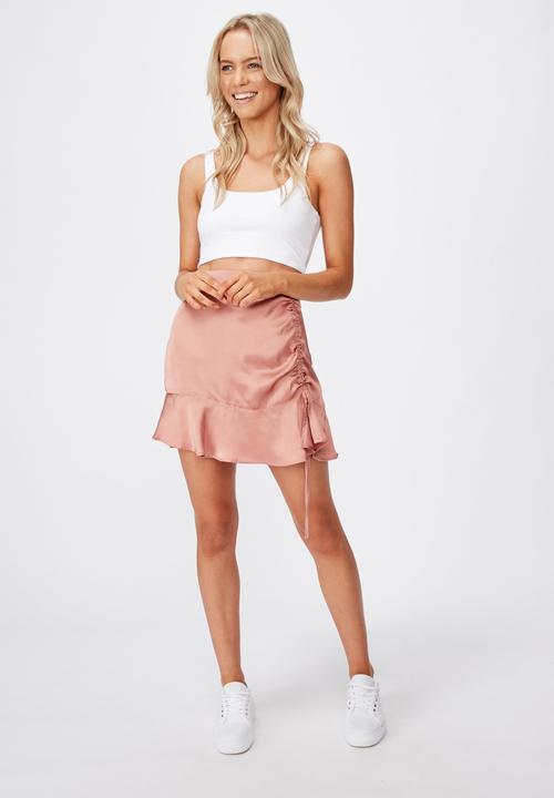 Cotton On - Coco rouched mini skirt - pink 