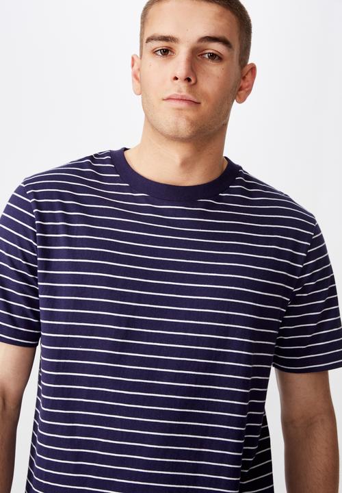 Factorie - Stripe T-shirt - navy & white 