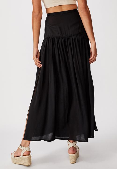 Cotton On - Nadia maxi skirt - black