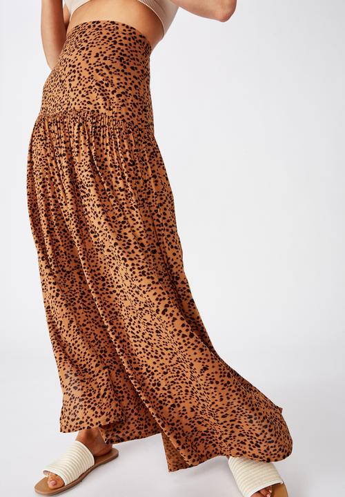 Cotton On - Nadia maxi skirt - brown & black