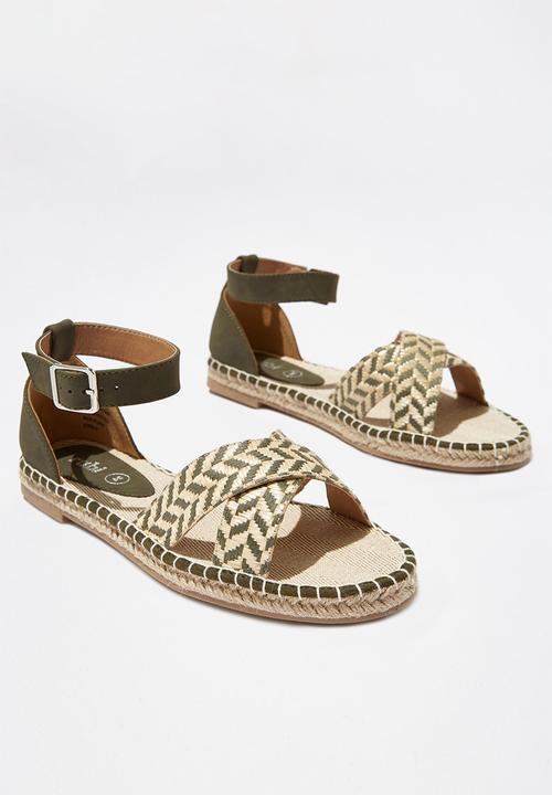Cotton On - Annie crossover espadrilles - khaki