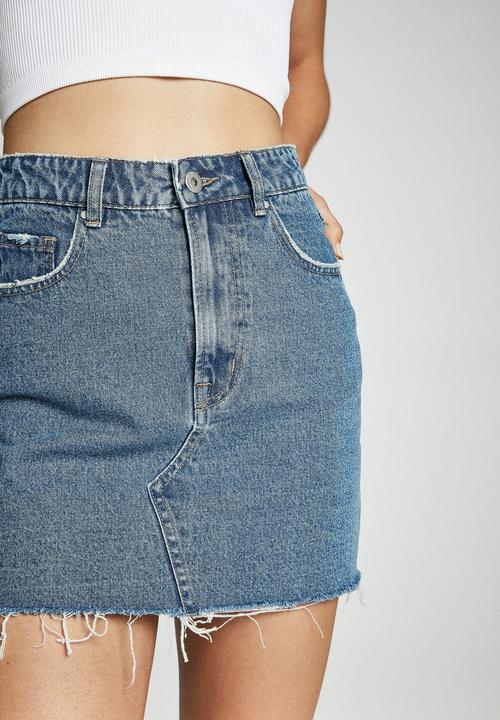 Cotton On - The classic denim skirt - blue
