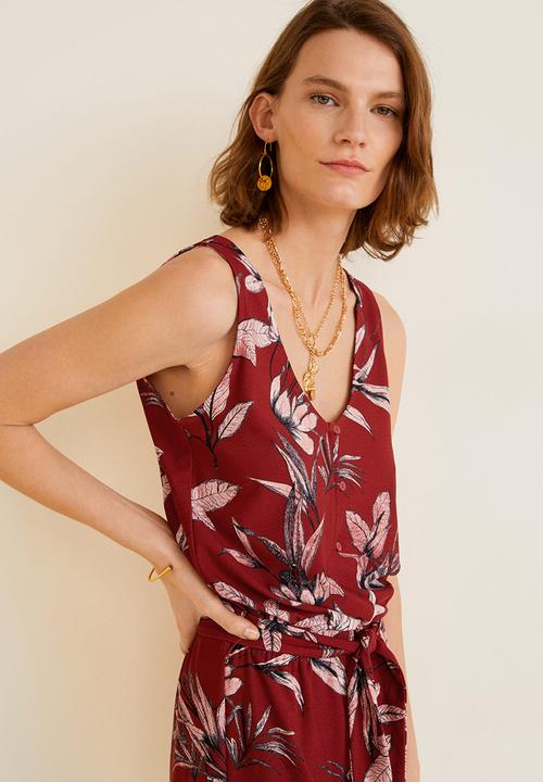 MANGO - Playsuit monik - red