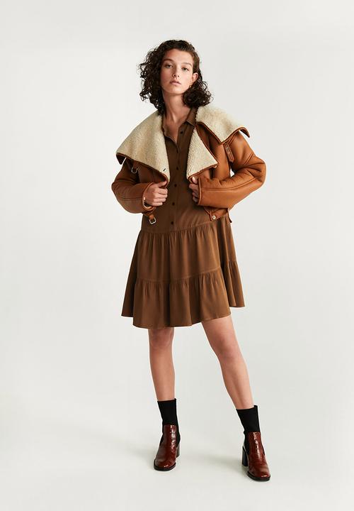 MANGO - Dress dallas  - brown