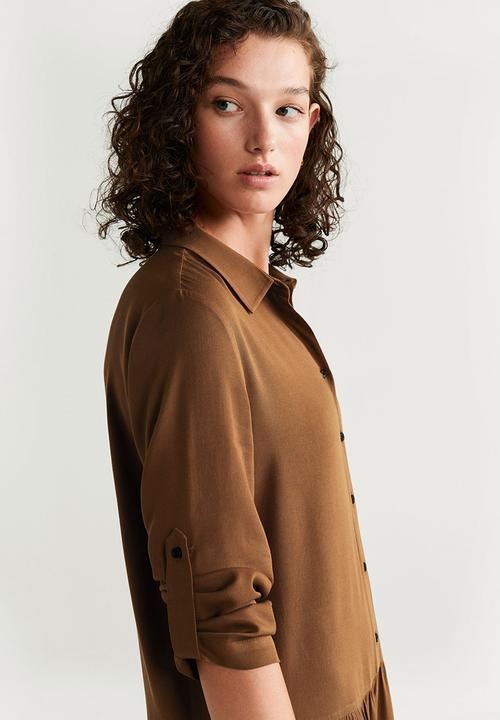 MANGO - Dress dallas  - brown