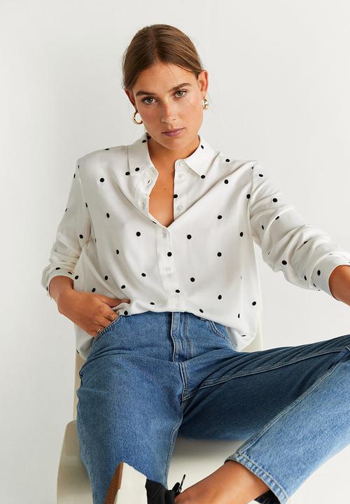 MANGO - Shirt music - white
