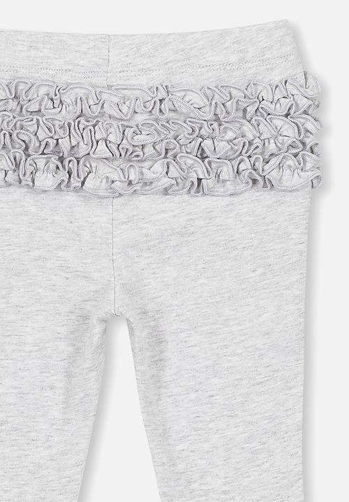 Cotton On - Quinn ruffle legging - grey