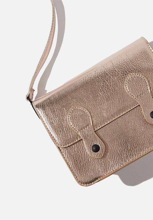 Typo - Mini buffalo satchel - rose gold