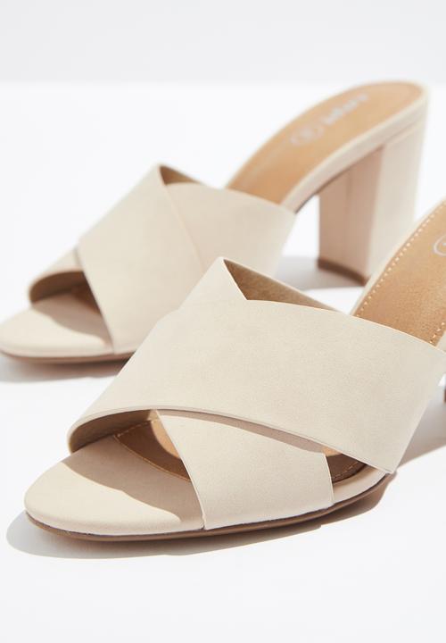 Cotton On - Quartz cross over mule - beige