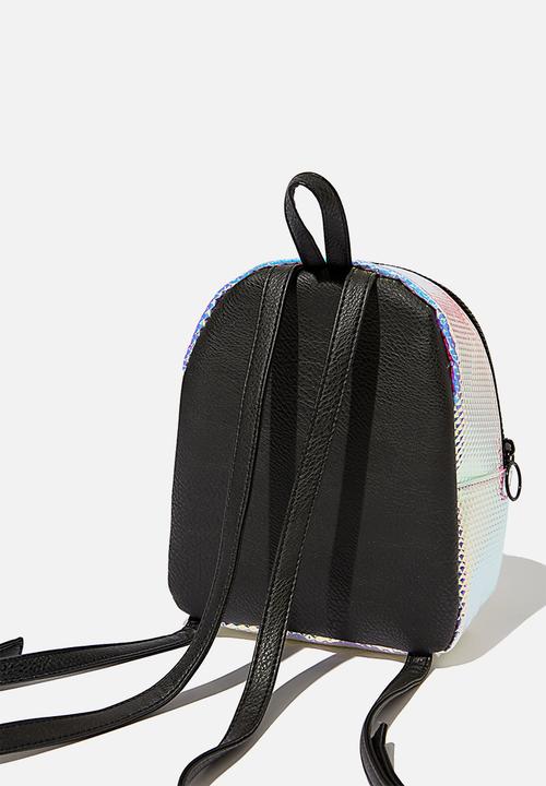 Typo - Mini cairo holographic backpack - silver