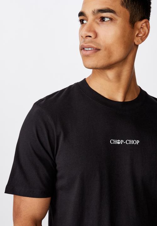 Cotton On - Chop chop t-bar souvenir T-shirt - black