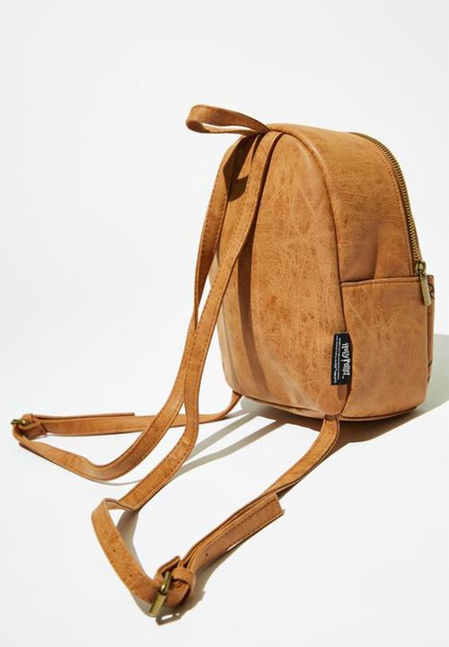 Typo - Mini cairo backpack hogwarts crest - tan