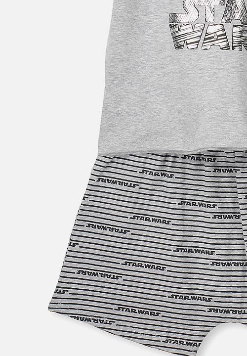 Cotton On - Short sleeve pj set - grey