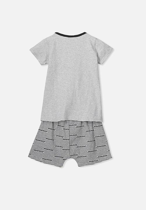 Cotton On - Short sleeve pj set - grey