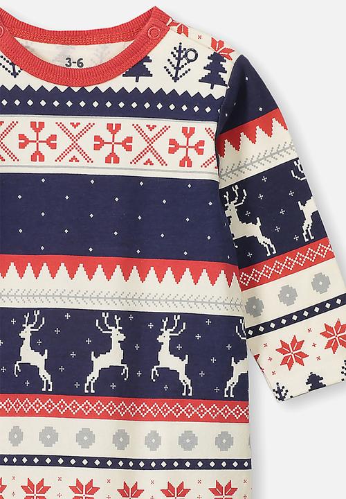 Cotton On - The long sleeve snap romper - multi