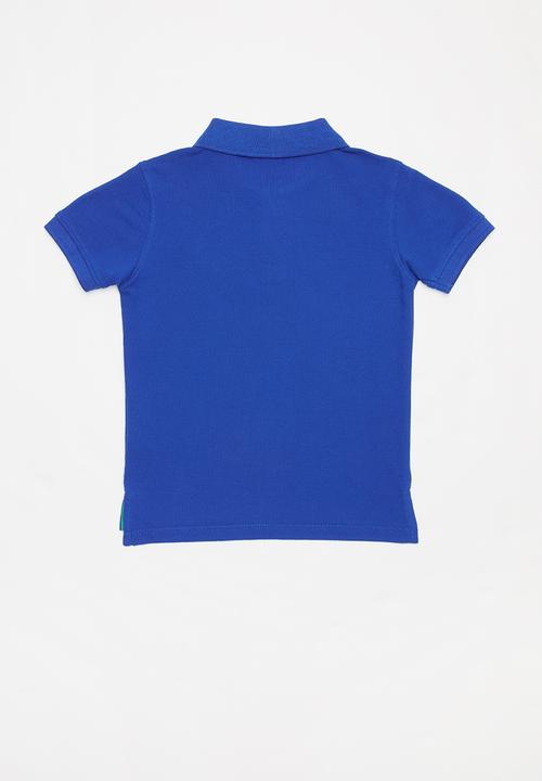POLO - Boys Austin short sleeve golfer - blue 