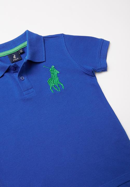 POLO - Boys Austin short sleeve golfer - blue 