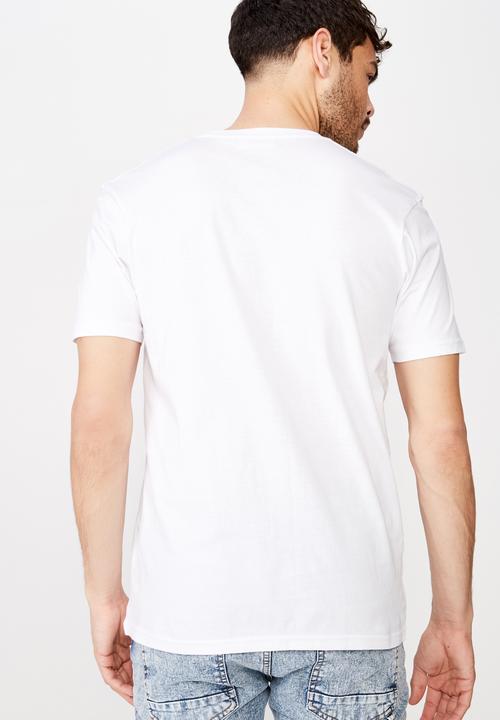 Cotton On - Seinfeld - standing collab T-shirt - white