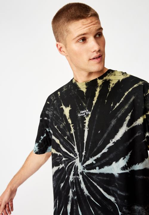 Cotton On - Have a good trip festival tee - black
