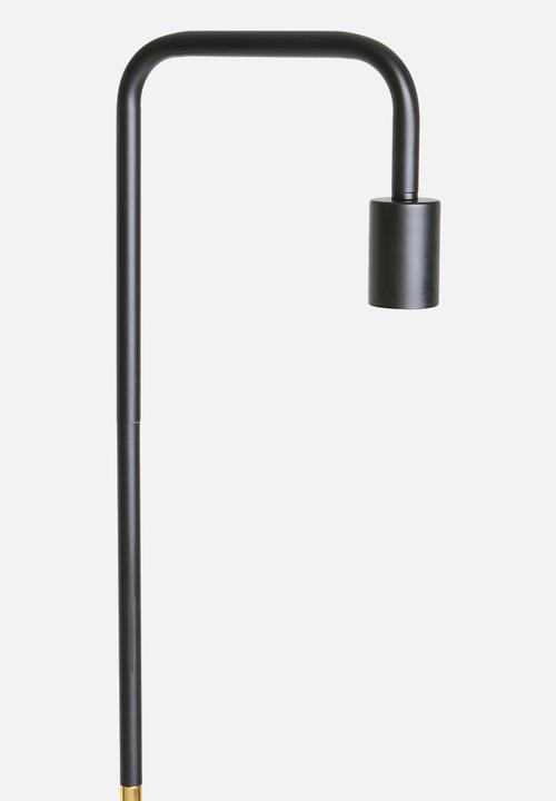 Sixth Floor - Utility floor lamp - gold & black 