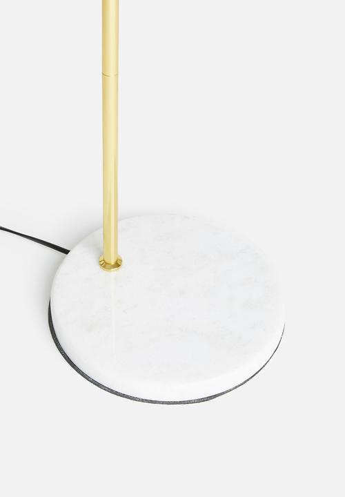 Sixth Floor - Utility floor lamp - gold & black 