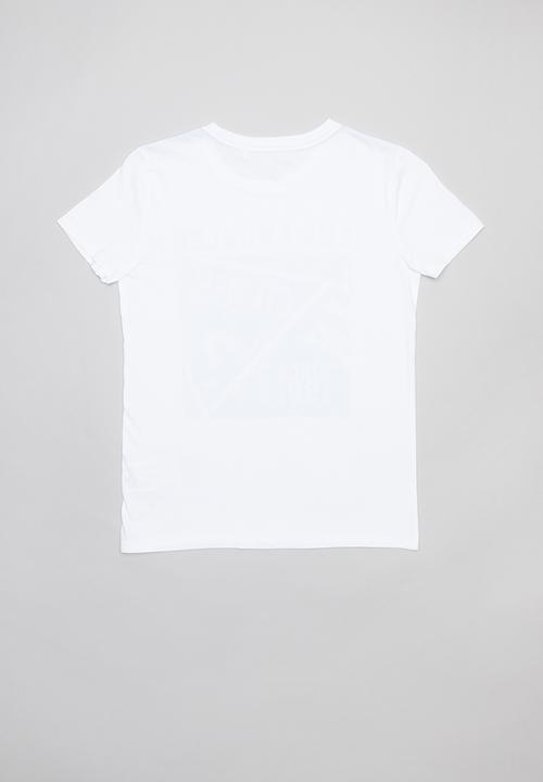 GUESS - Teens short sleeve guess stamp tee - white