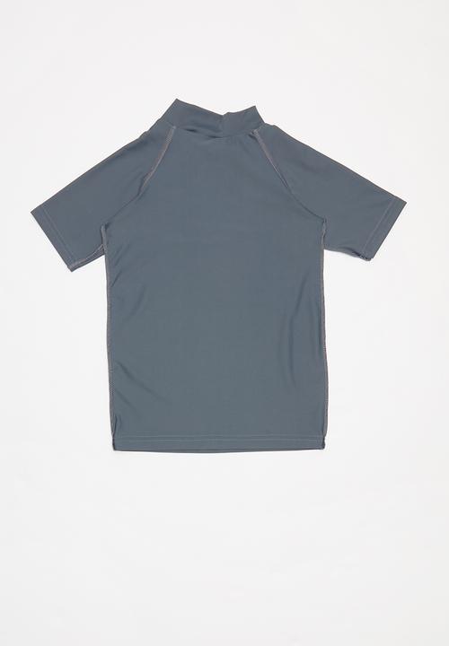 Quiksilver - Clued up short sleeve rash vest - grey